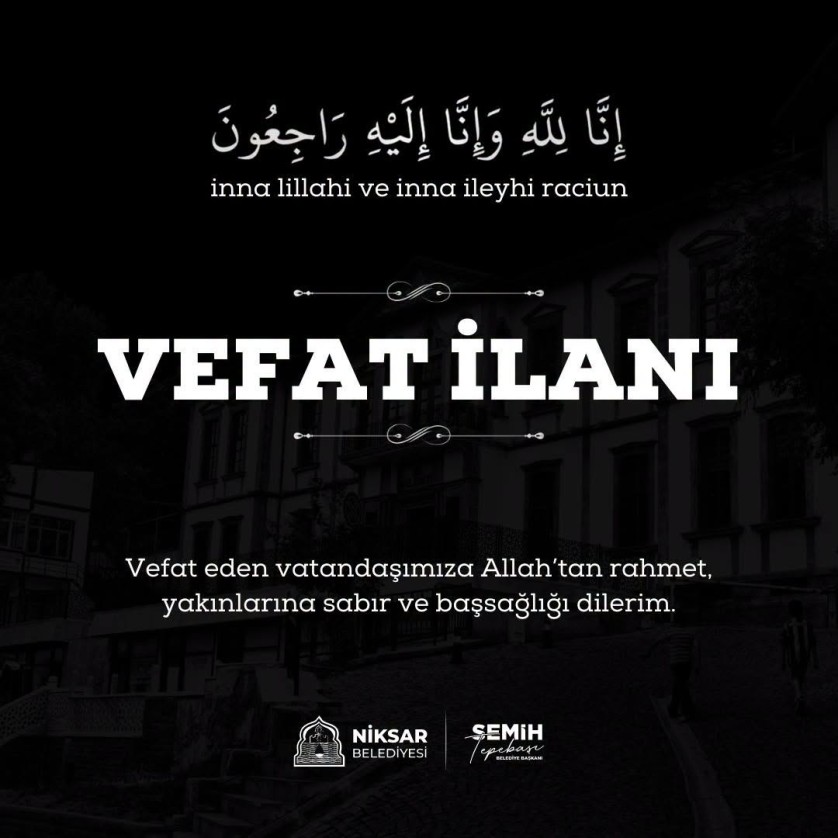 Vefat İlani