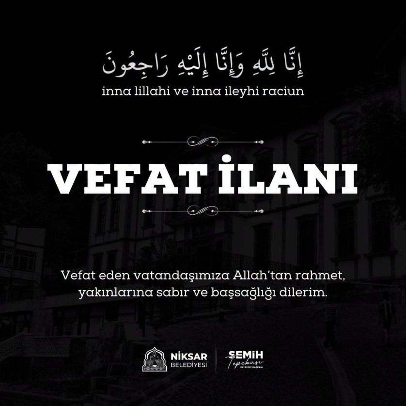 50. Yıl Mahallesi’nde ikamet eden; merhum Şahin ve Seher Yılmaz’ın oğl...