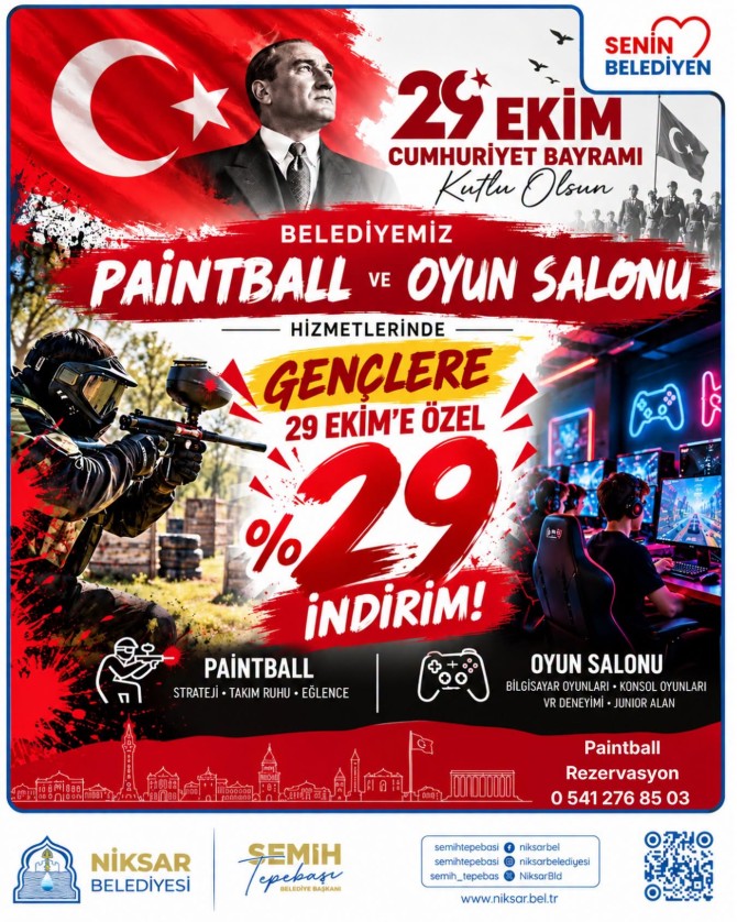 Cumhuriyetimizin 103. kuruluş yıl dönümünü gençlerimizle birlikte coşk...