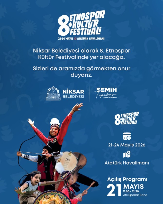 8. Etnospor Kültür Festivali’nde Niksar’ımızın kültürel zenginliklerin...