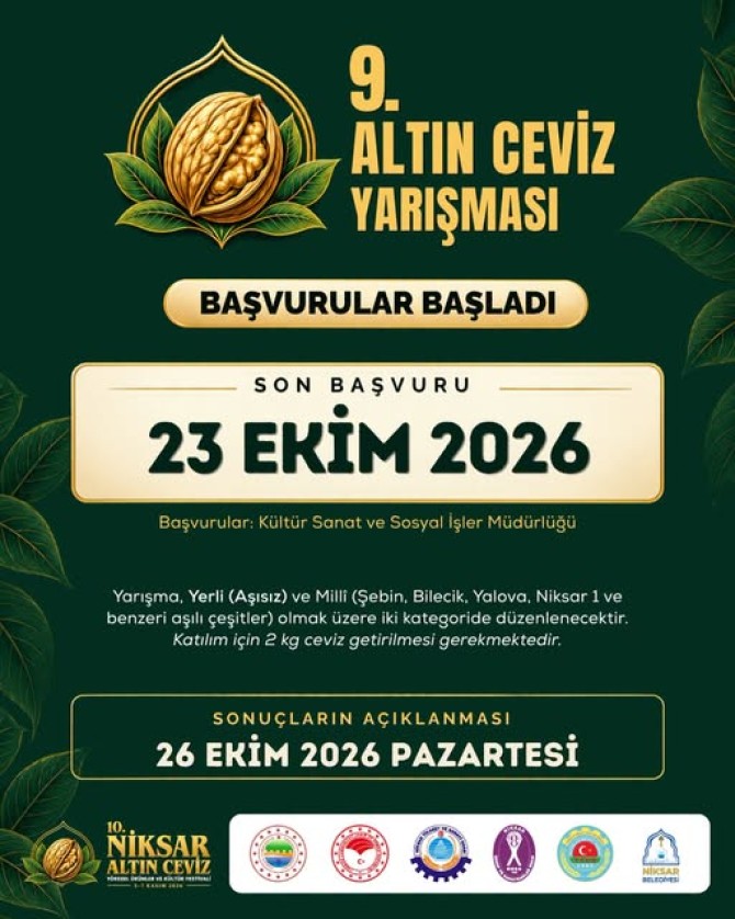 📢 NİKSAR ALTIN CEVİZİNİ ARIYOR!