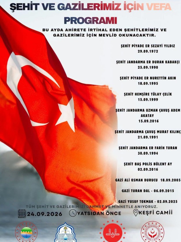 ŞEHİT VE GAZİLERİMİZ İÇİN VEFA PROGRAMI