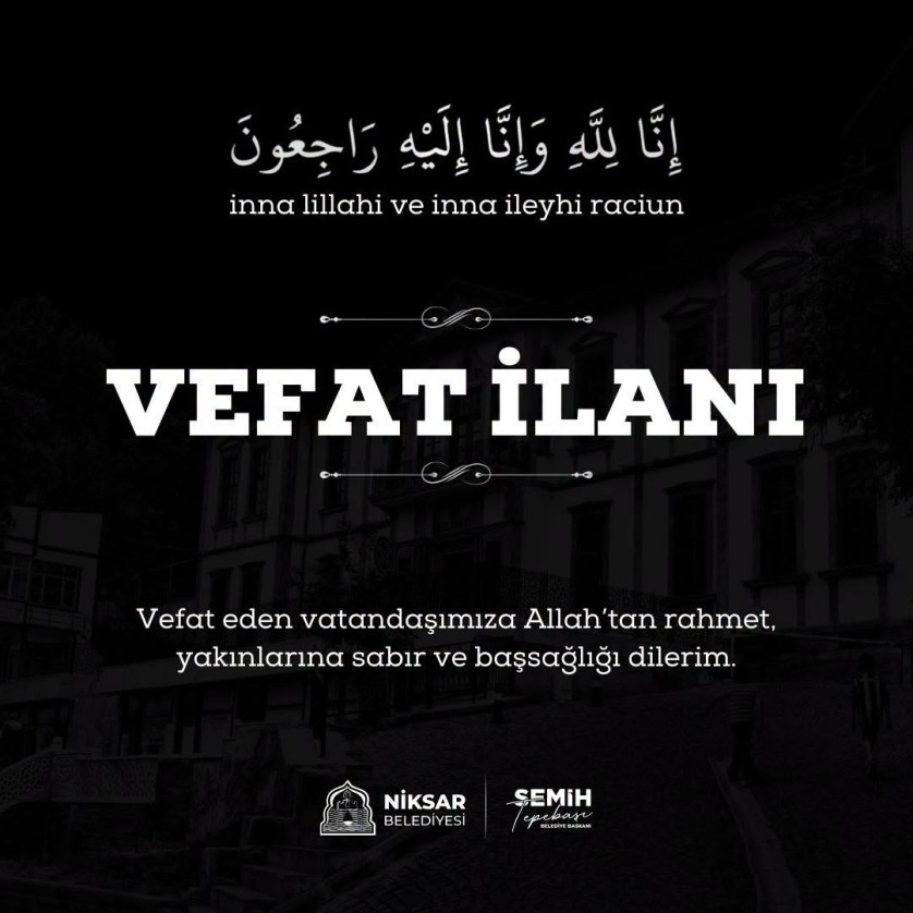 Vefat İlani
