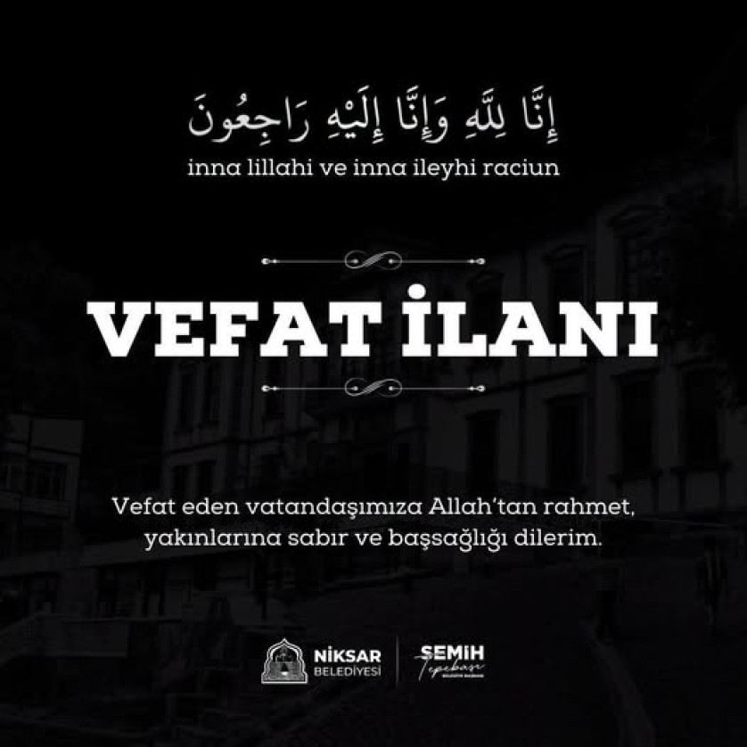 Vefat İlani
