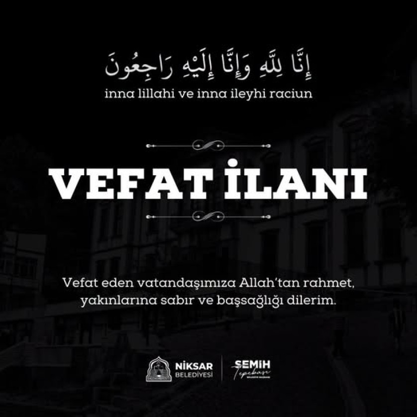 Vefat İlani